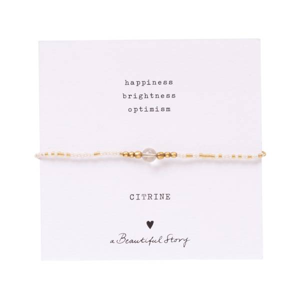 Iris Card Citrine Gold Coloured Bracelet
