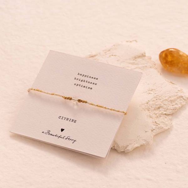 Iris Card Citrine Gold Coloured Bracelet