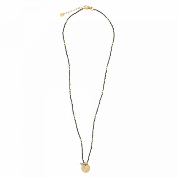 Timeless Labradorite Gold Necklace by A Beautiful Story