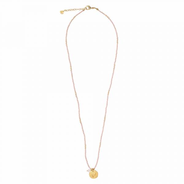 Timeless Rose Quartz Gold Necklace by A Beautiful Story