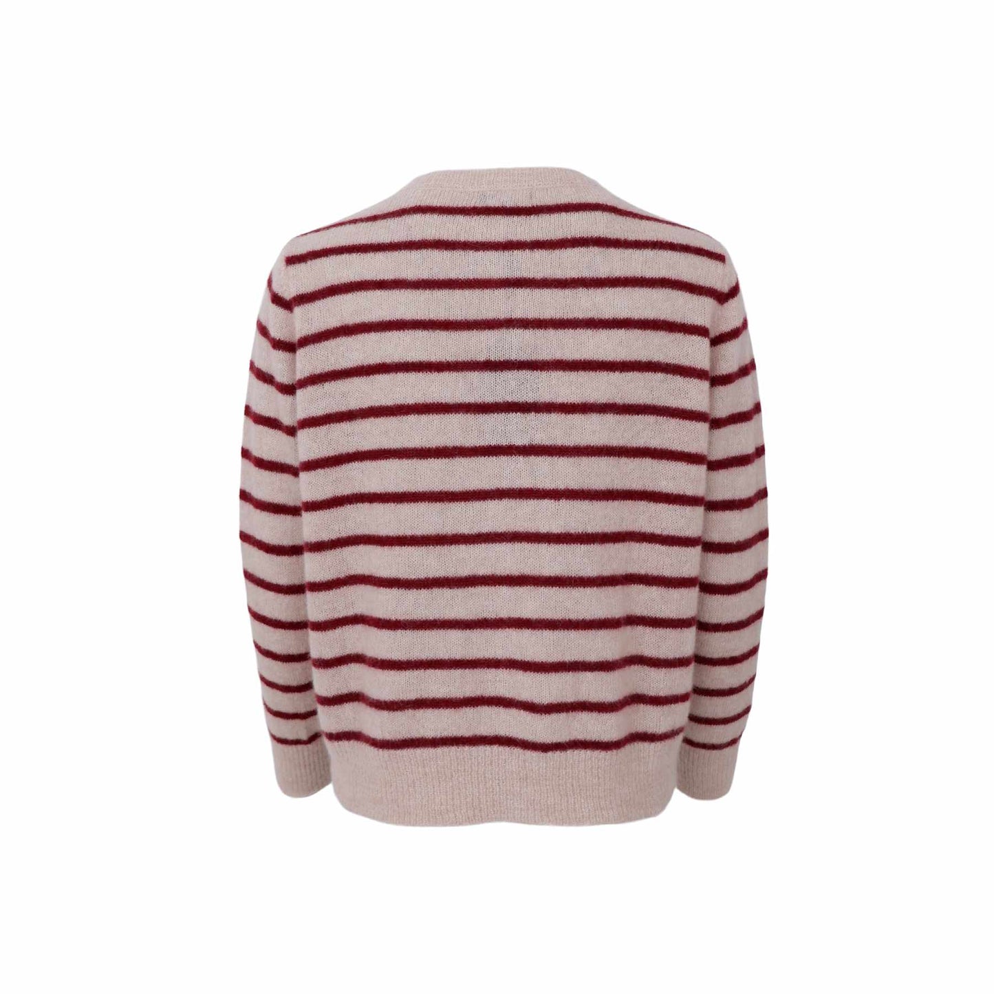 Dell Wine Striped Cardigan by Black Colour
