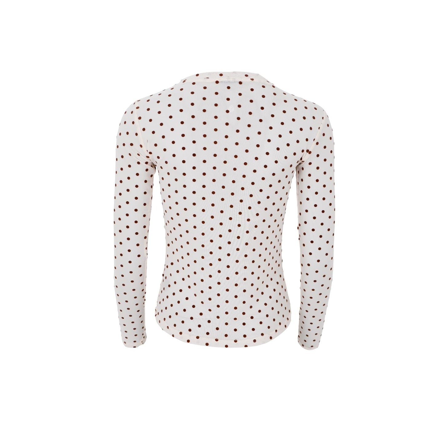 Black Colour Jennie Cream Mesh Top