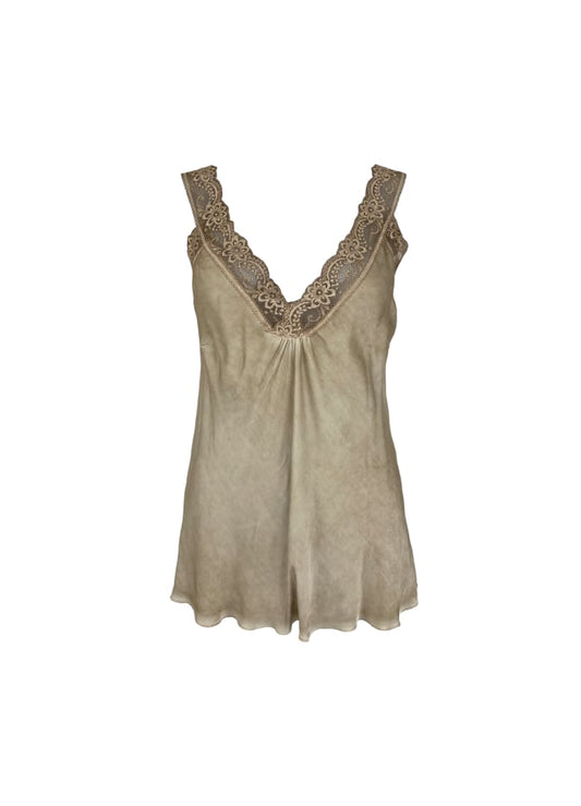 Bea Champagne Lace Top by Black Colour