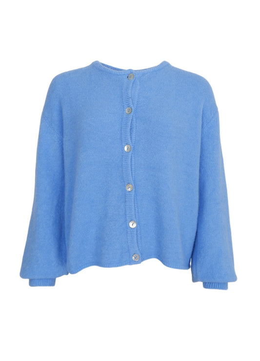 Bella Soft Blue Cardigan by Black Colour