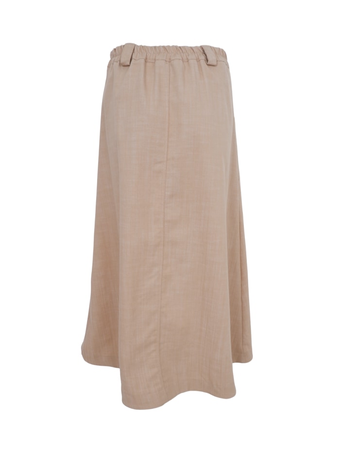Box Sand A-Line Skirt by Black Colour