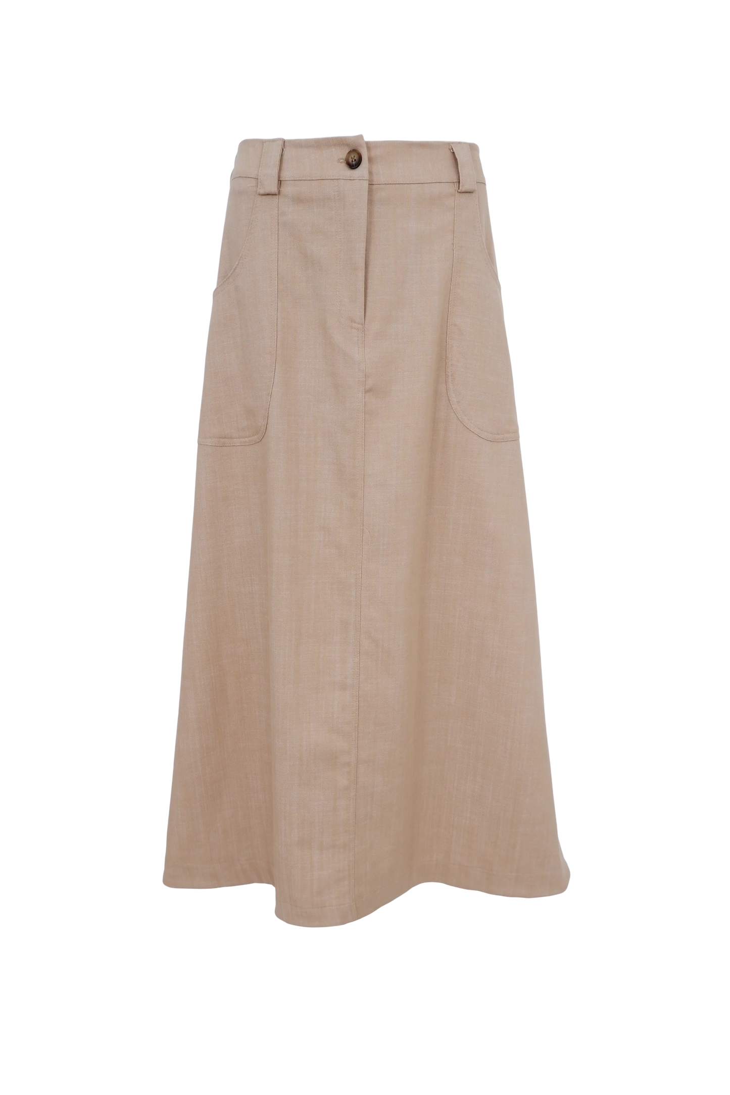 Box Sand A-Line Skirt by Black Colour