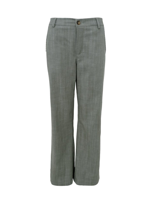 Box Wide Leg Trouser - Olive by Black Colour