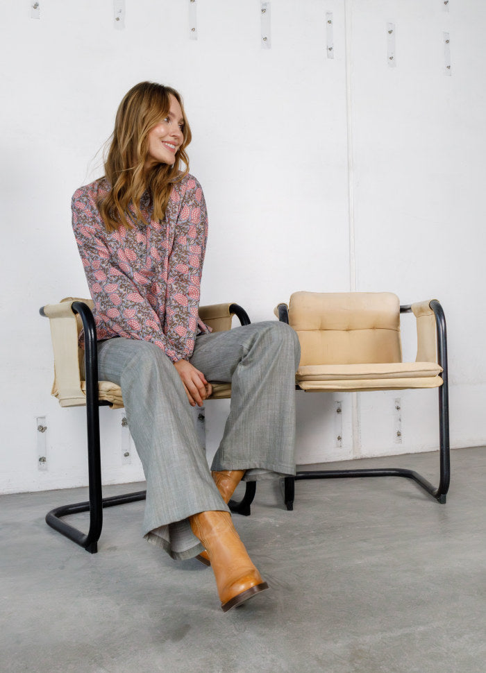 Box Wide Leg Trouser - Olive by Black Colour