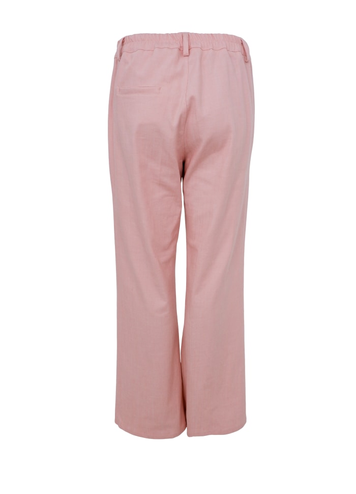 Box Wide Leg Trouser - Rose by Black Colour