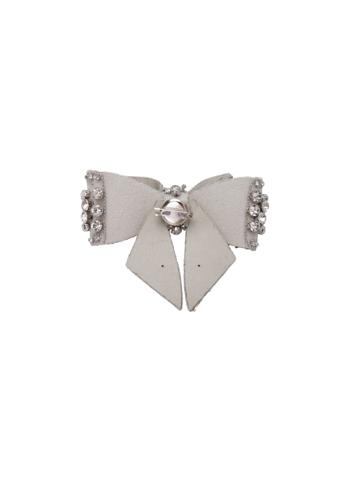 Dui Silver Bow Brooch