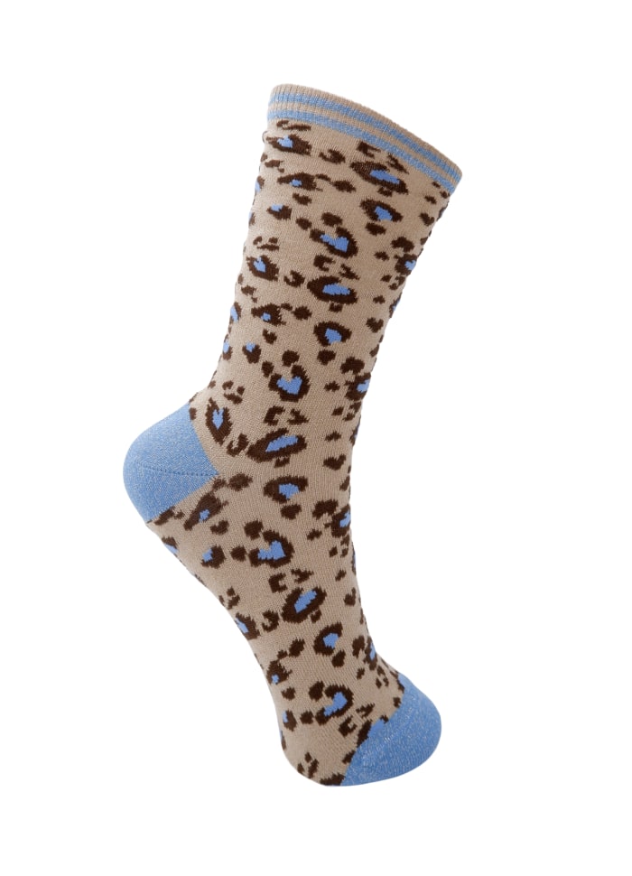 Leo Glitter Socks - Gold by Black Colour