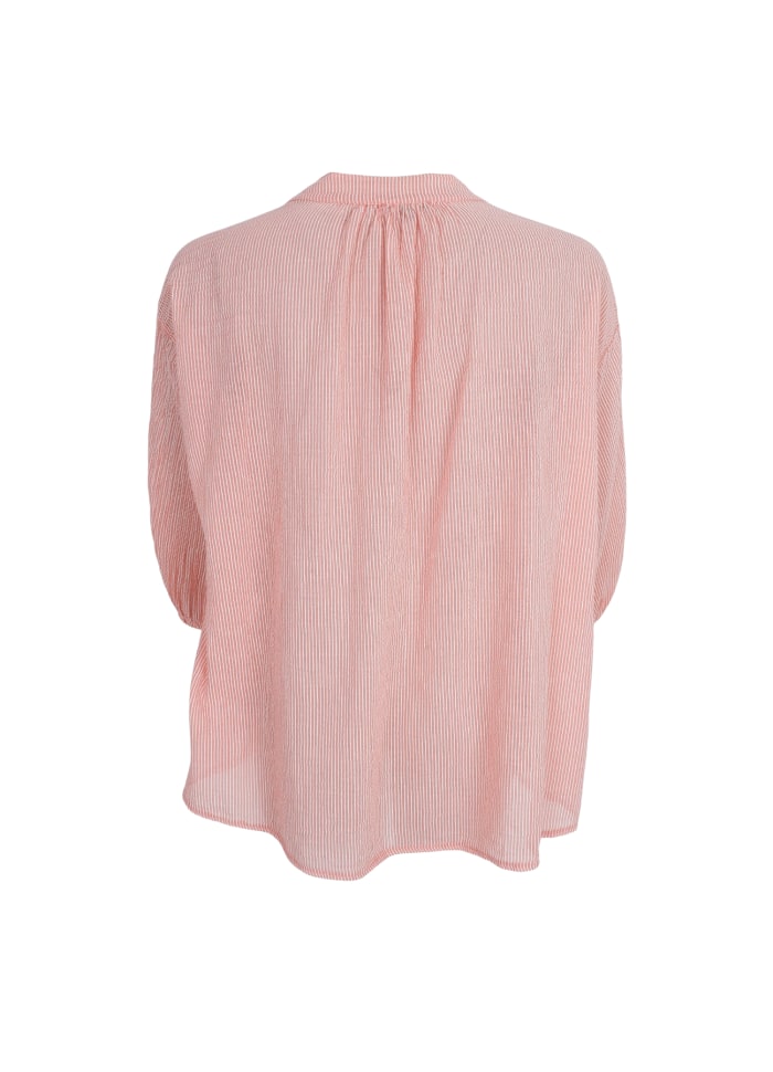 Olga Rose Cotton Shirt by Black Colour