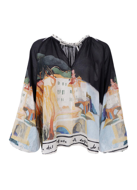 Riviera Blouse by Black Colour