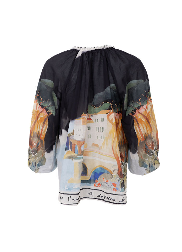 Riviera Blouse by Black Colour