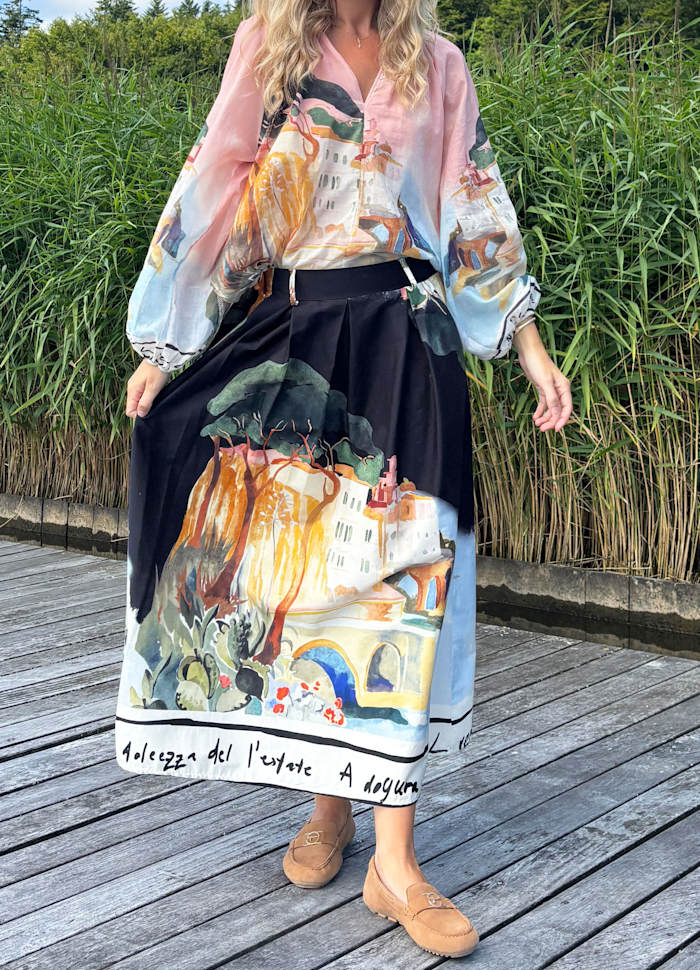 Riviera Skirt by Black Colour