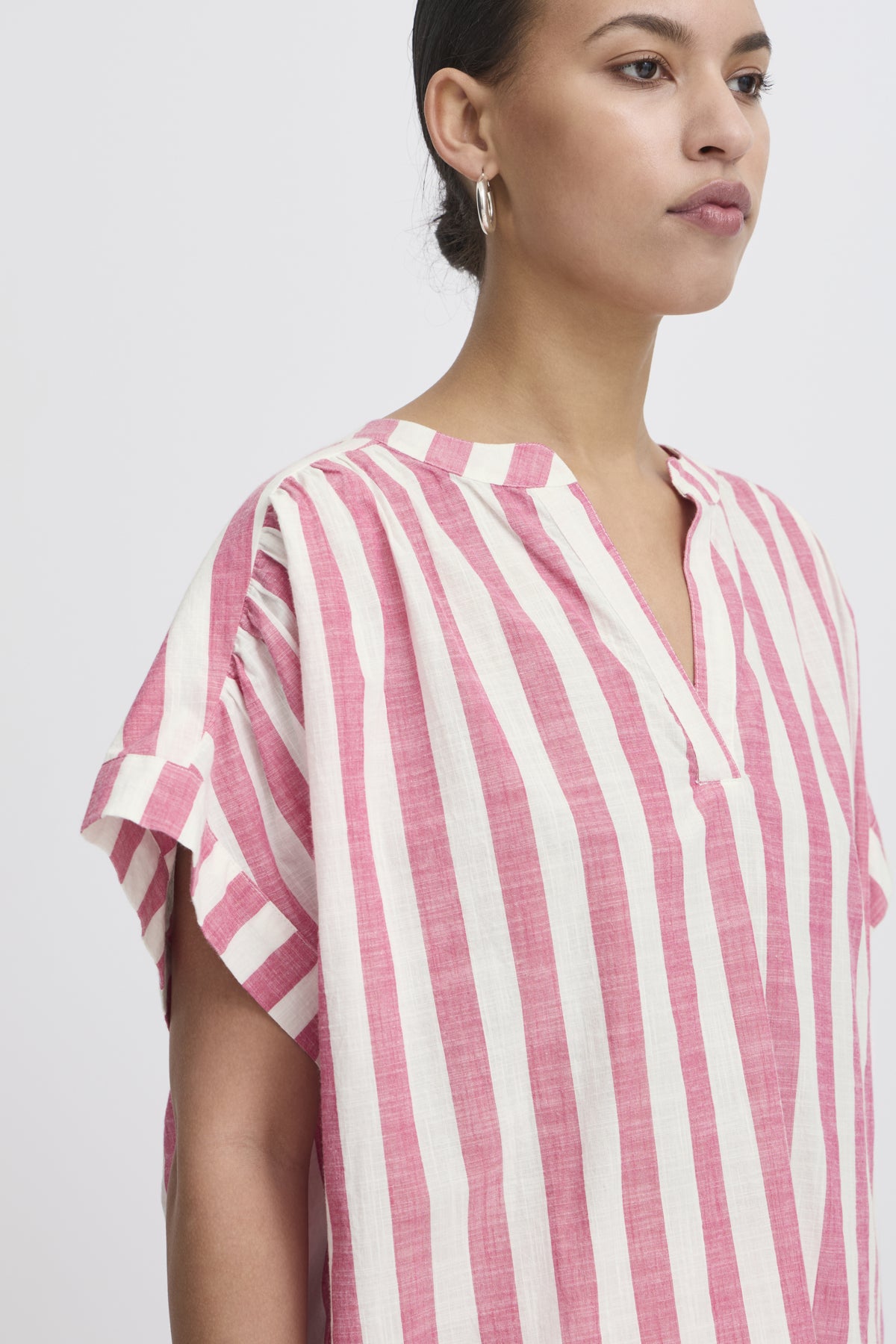 Lolia Rose Stripe Shirt by ICHI