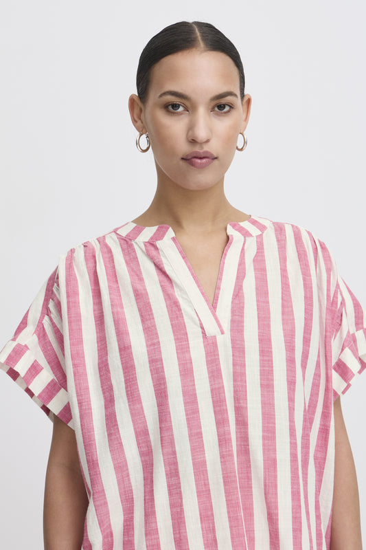 Lolia Rose Stripe Shirt by ICHI