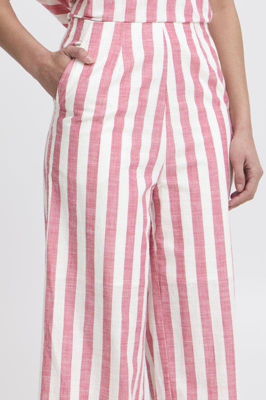 Lolia Rose Stripe Pant by ICHI