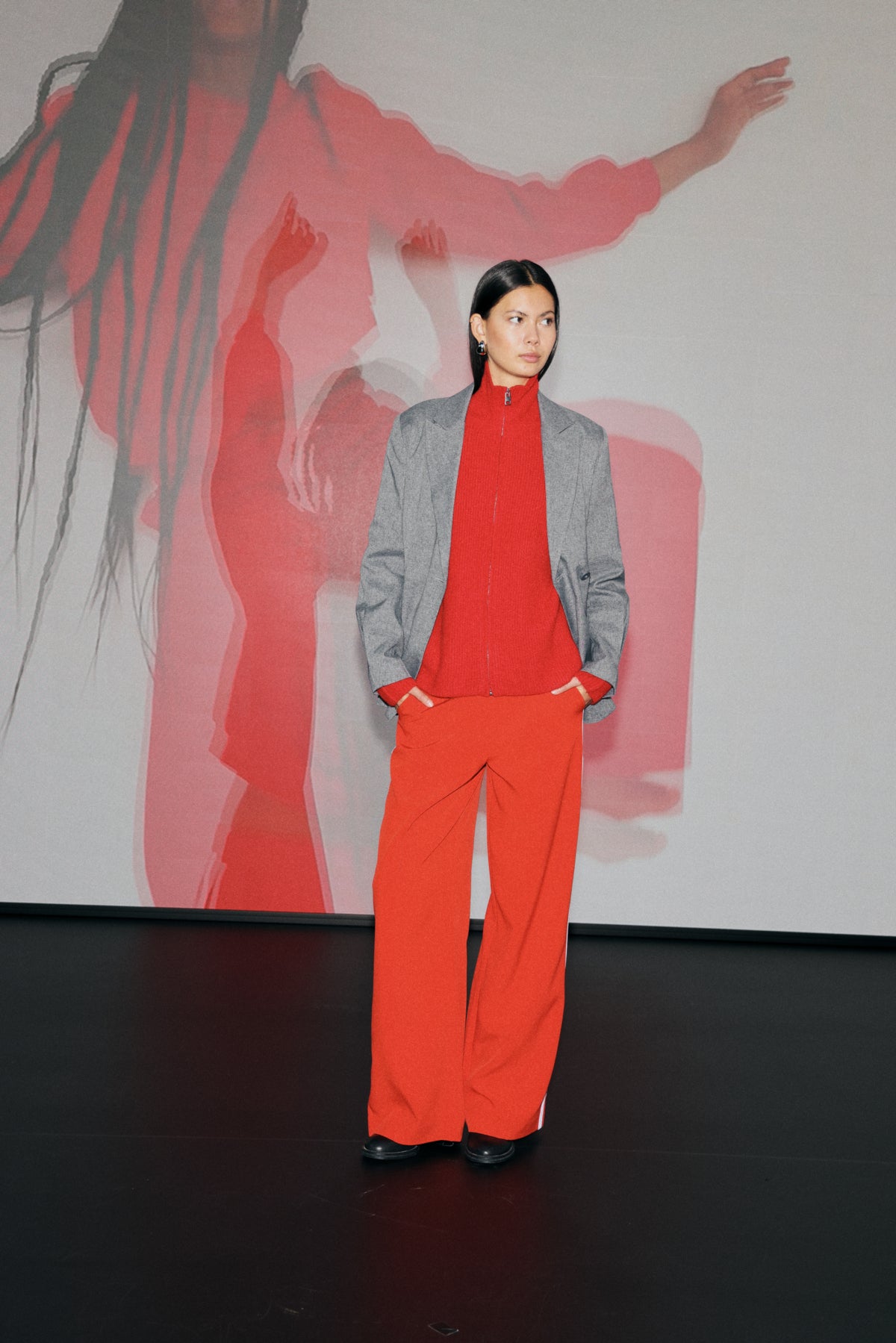 Folavi Fiery Red Pant by ICHI