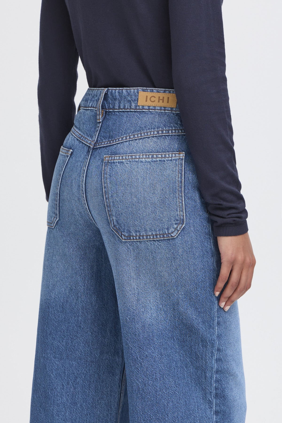 Pamala Cropped Denim Pant by ICHI