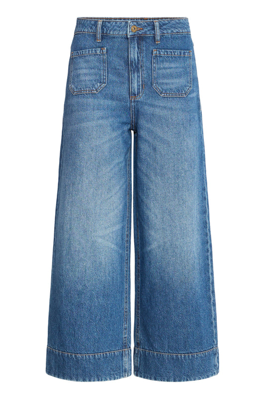 Pamala Cropped Denim Pant by ICHI