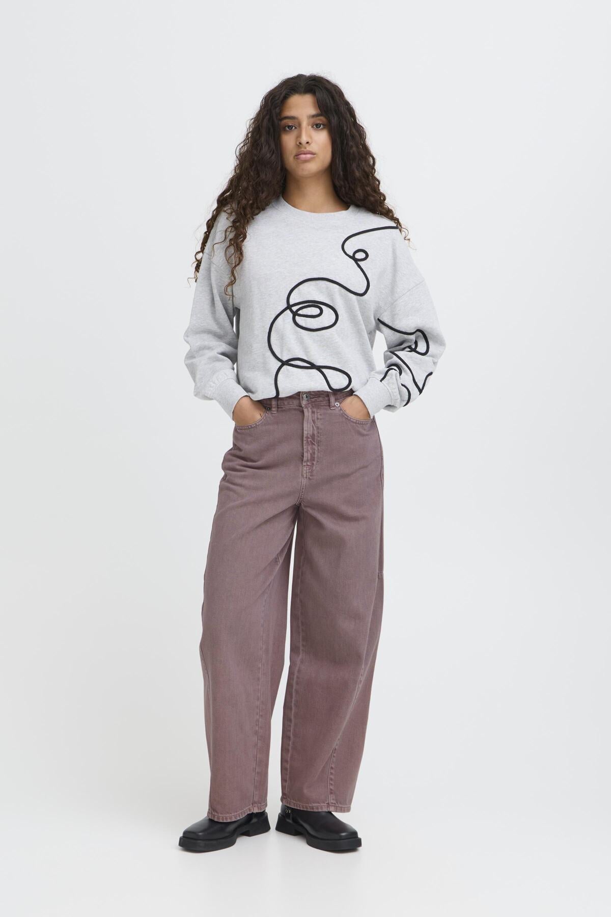 Mijalla Ruby Wine Barrel Jeans by ICHI