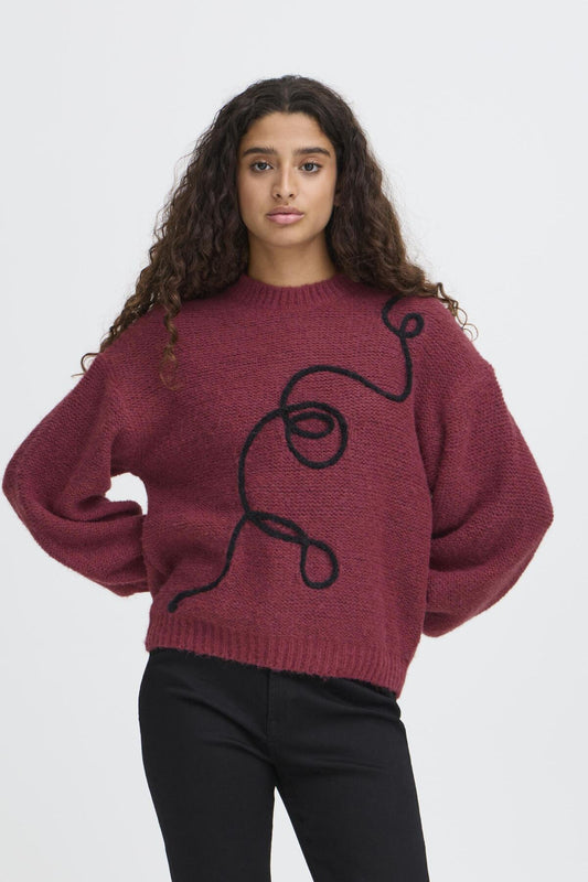 Catrina Maroon Jumper by ICHI