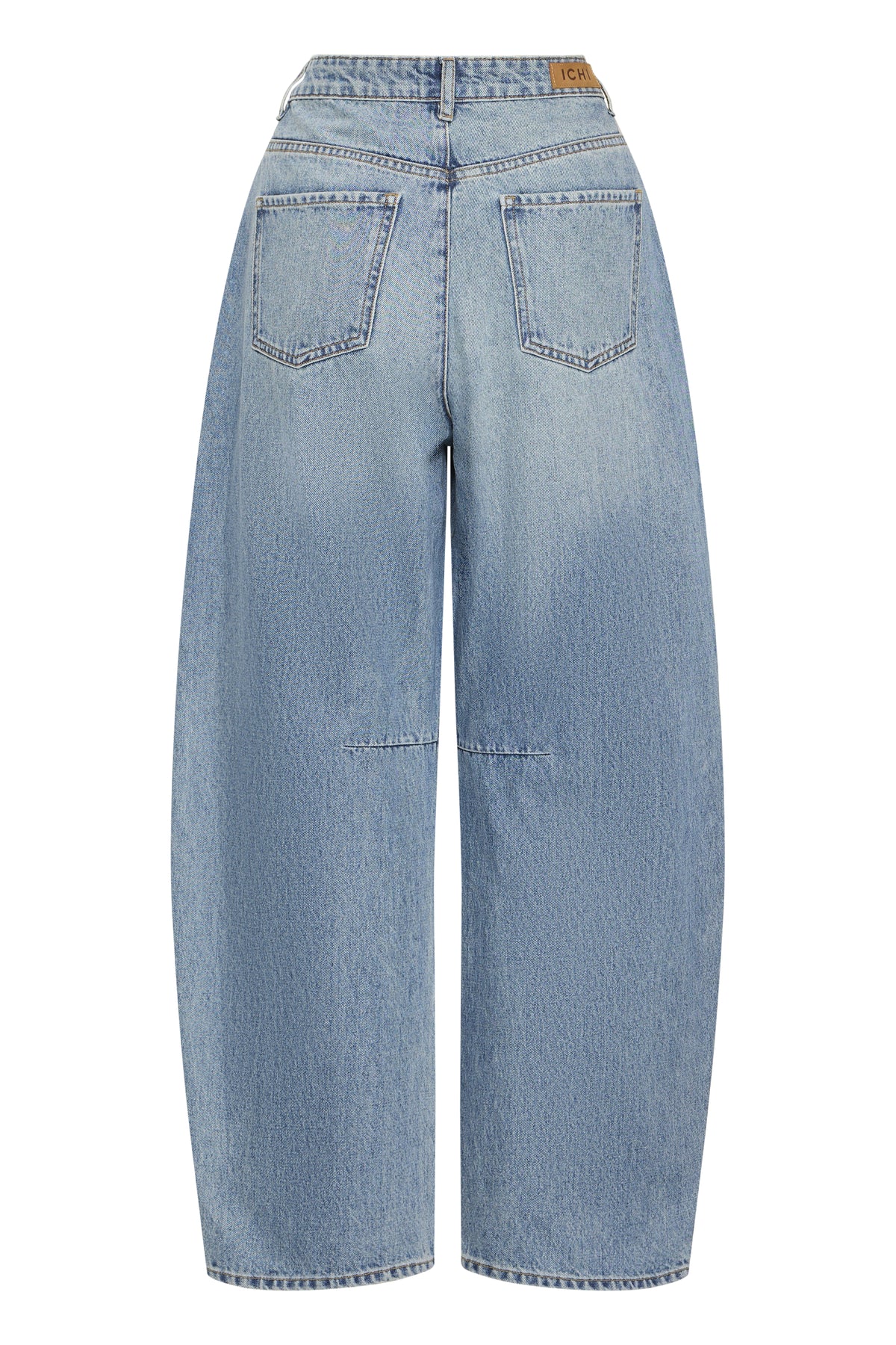 ICHI Ihmilana Balloon Pant Washed Medium Blue