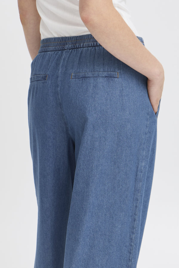 Archer Medium Blue Denim Pant by ICHI