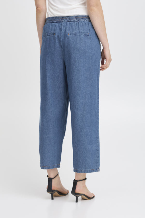 Archer Medium Blue Denim Pant by ICHI