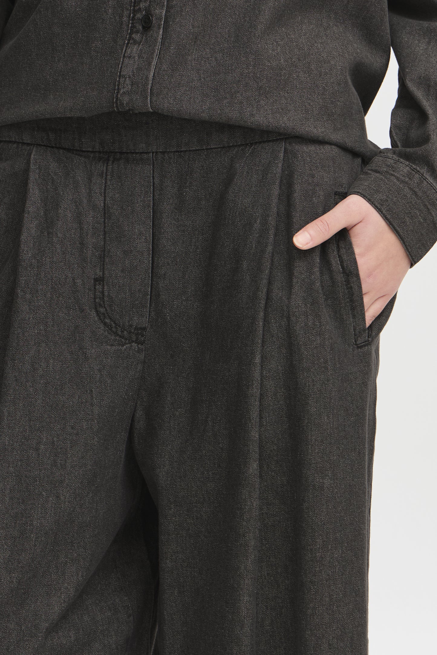 Archer Washed Black Denim Pant by ICHI