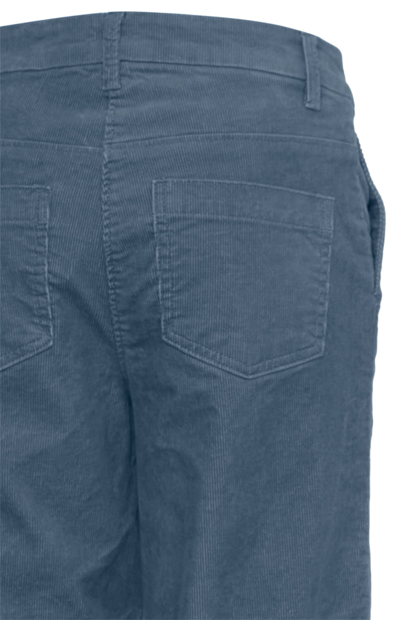 Cordano Blue Mirage Cropped Trousers by ICHI