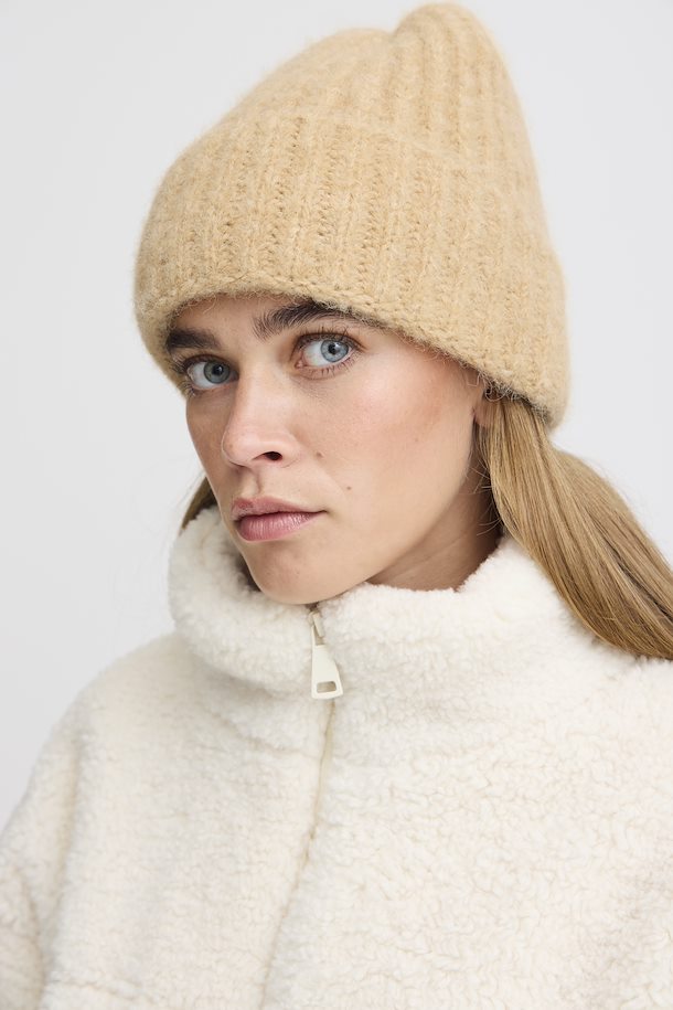 Solene Oatmeal Melange Hat by ICHI