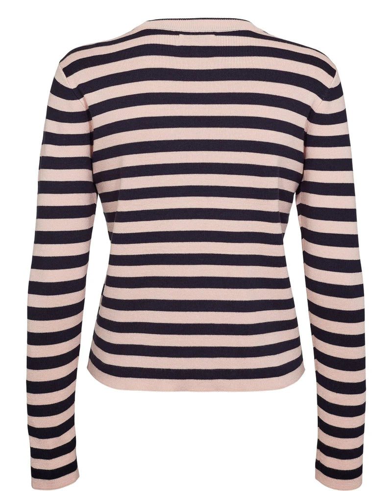 Stripy Navy / Pink Pullover by NUMPH