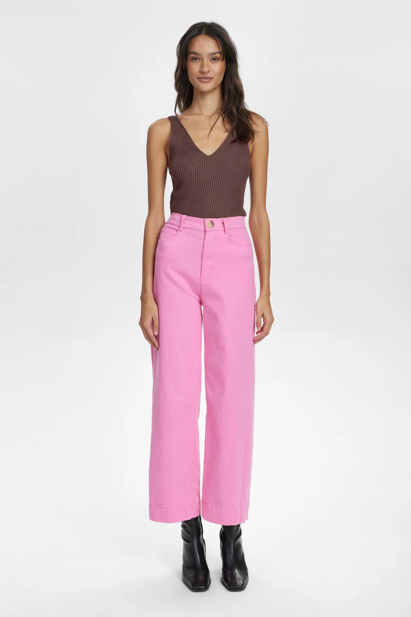 Lulu Pink Cosmos Cropped Jeans by Numph