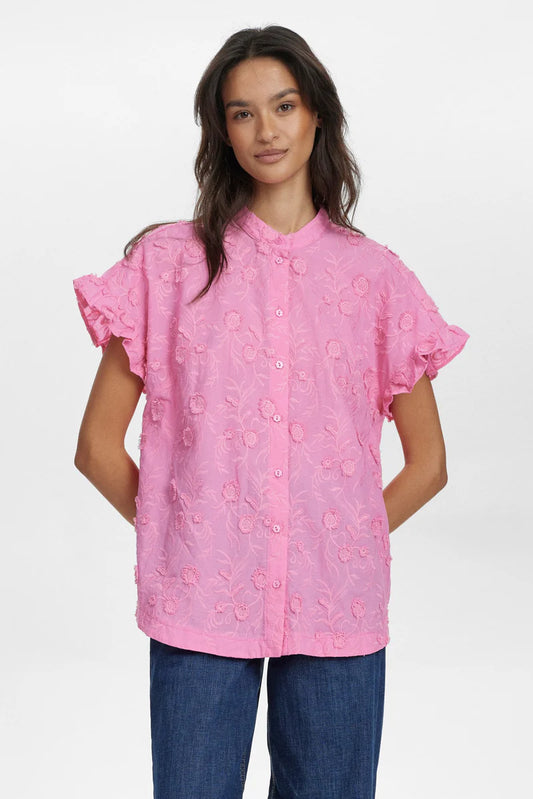 Gisella Pink Carnation Shirt by Numph