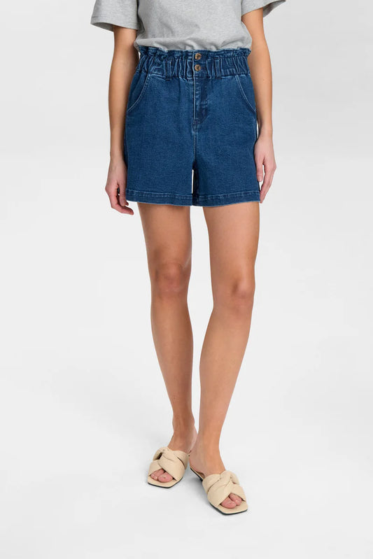 Lulu Medium Blue Denim Shorts by Numph