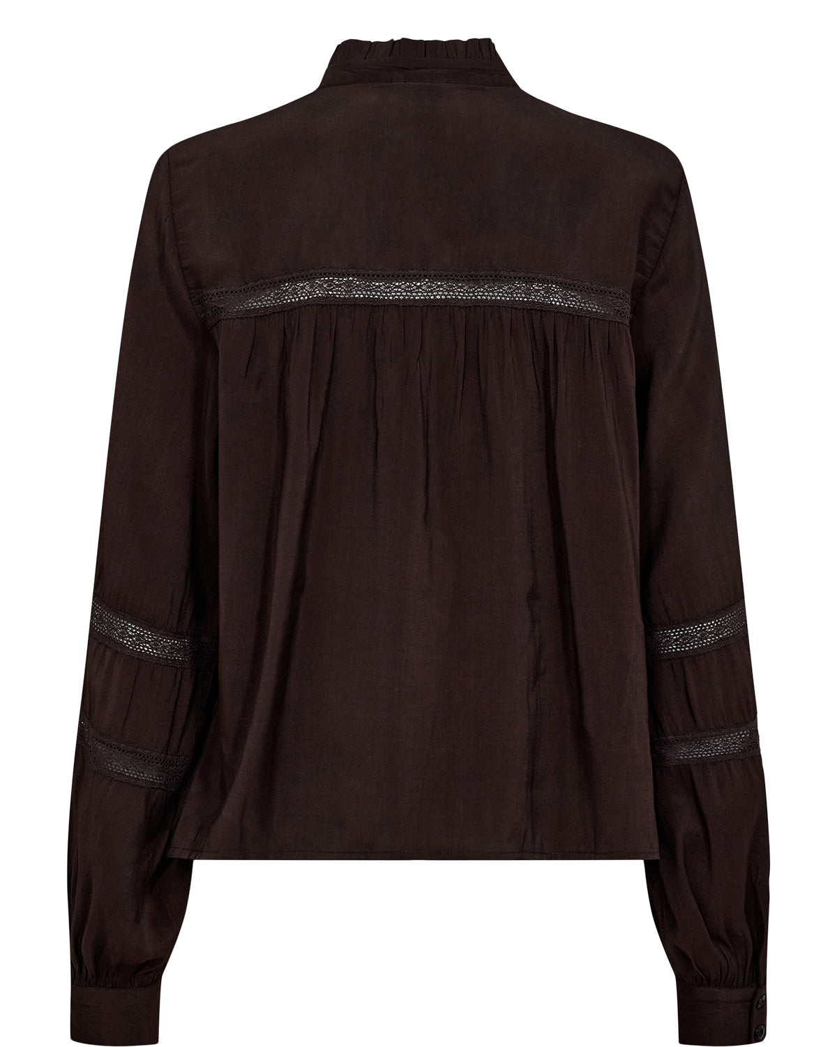 Rika Dark Coffee Shirt by Numph