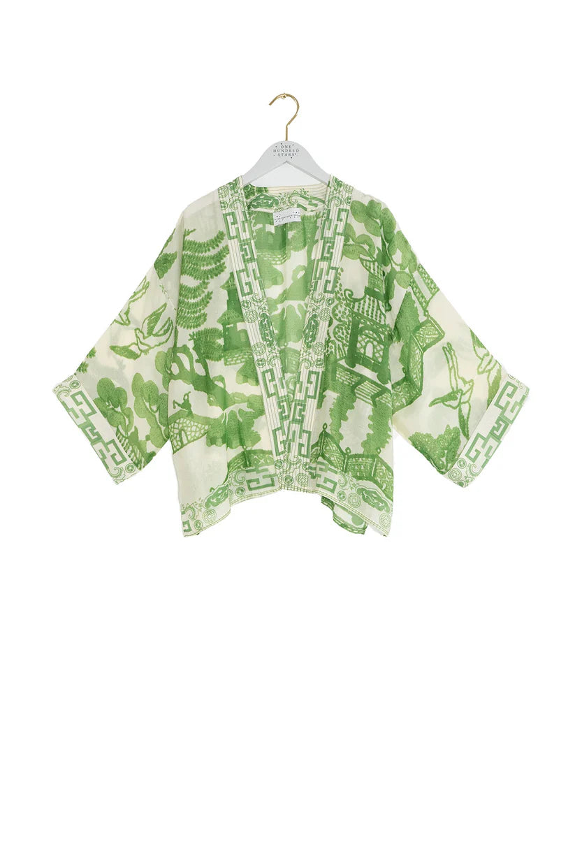 One Hundred Stars Green Giant Willow Kimono