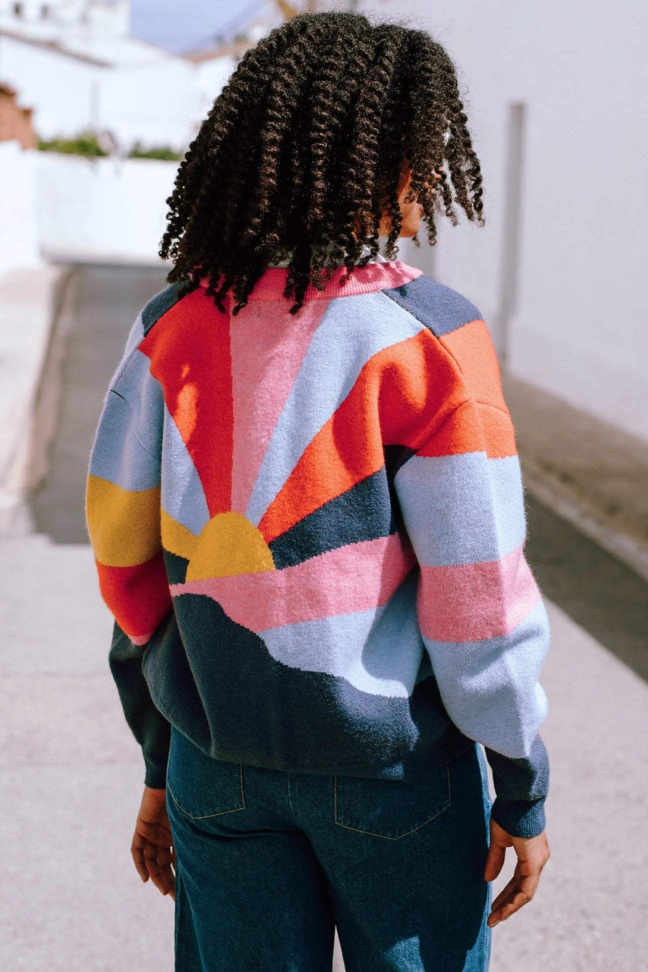 Solana Sunrays Knitted Bomber by Sugarhill Brighton