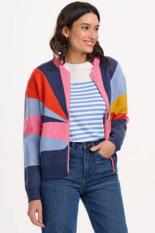 Solana Sunrays Knitted Bomber by Sugarhill Brighton