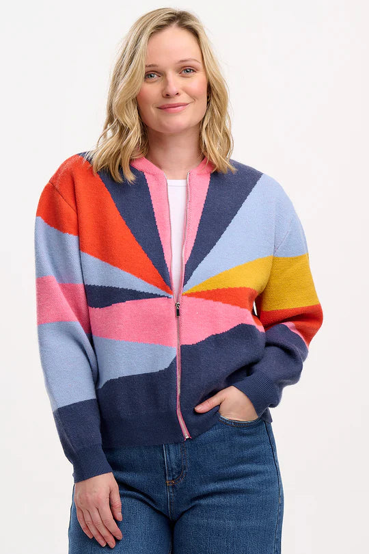 Solana Sunrays Knitted Bomber by Sugarhill Brighton