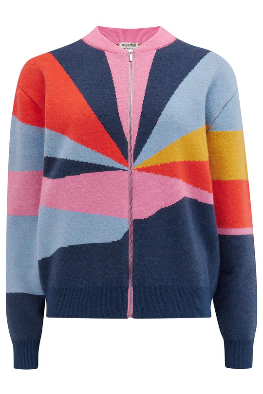 Solana Sunrays Knitted Bomber by Sugarhill Brighton
