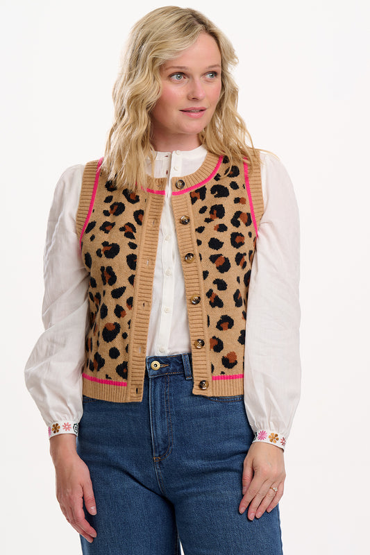 Natalie Knitted Waistcoat by Sugarhill Brighton