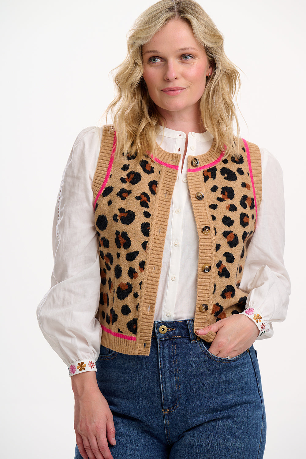 Natalie Knitted Waistcoat by Sugarhill Brighton
