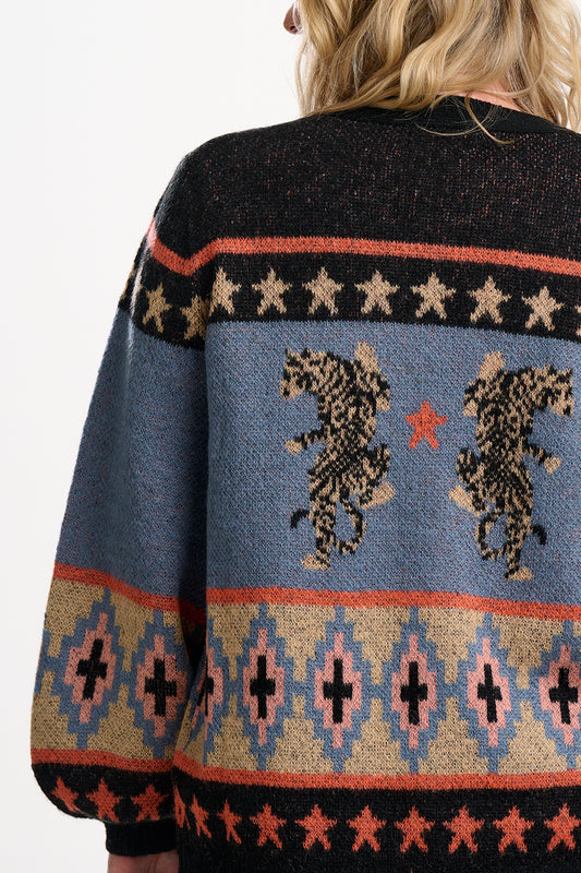 Yvette Climbing Tigers Cardigan by Sugarhill Brighton