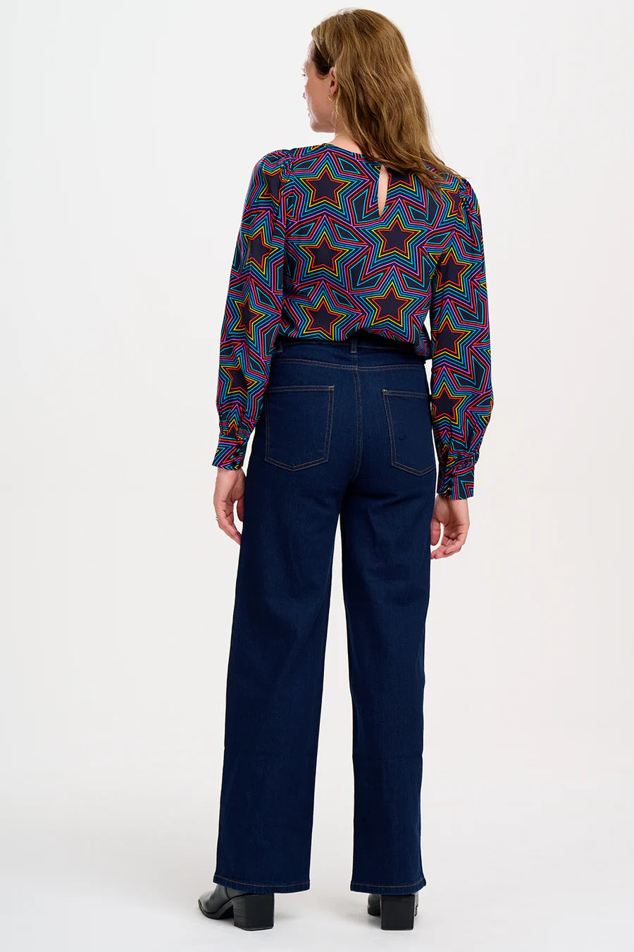 Ronnie Puff Sleeve Star Top by Sugarhill Brighton