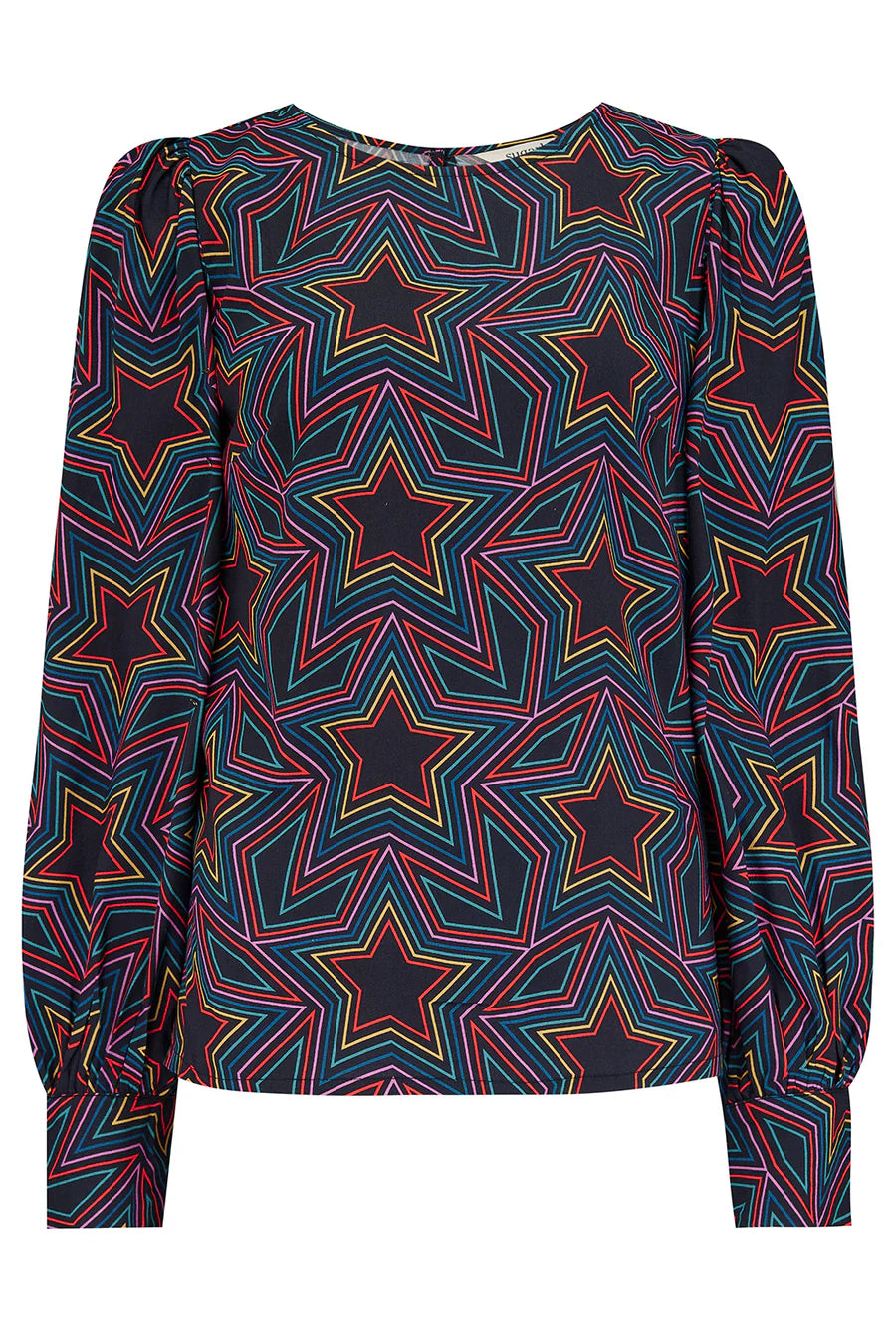Ronnie Puff Sleeve Star Top by Sugarhill Brighton