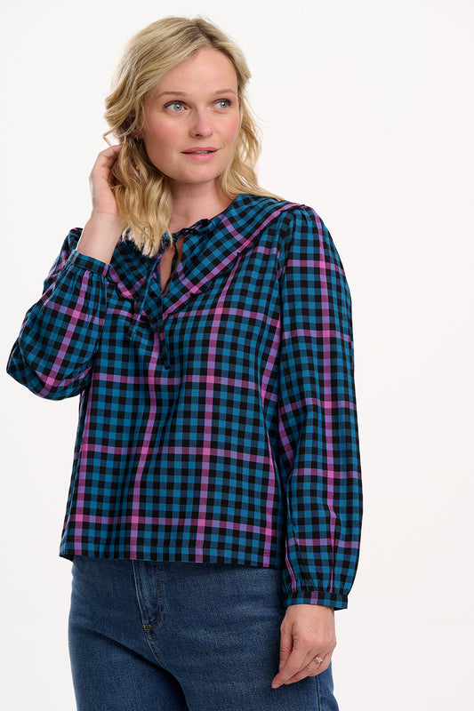 Nessie Scallop Collar Blouse by Sugarhill Brighton