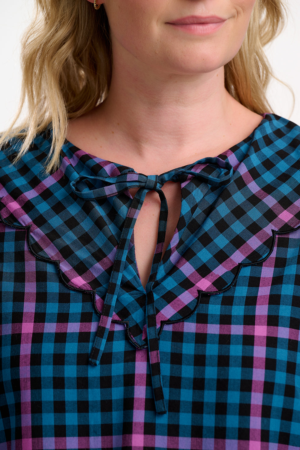 Nessie Scallop Collar Blouse by Sugarhill Brighton
